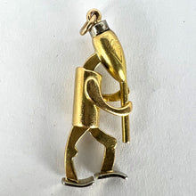 Load image into Gallery viewer, Piper Musician Cartoon Character 18K Yellow White Gold Charm Pendant