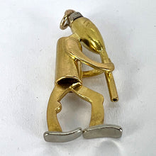 Load image into Gallery viewer, Piper Musician Cartoon Character 18K Yellow White Gold Charm Pendant