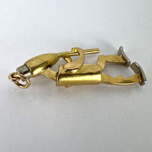 Load image into Gallery viewer, Piper Musician Cartoon Character 18K Yellow White Gold Charm Pendant