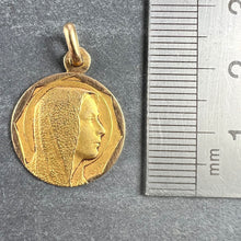 Load image into Gallery viewer, French Religious Virgin Mary 18K Yellow Gold Charm Pendant