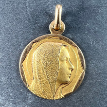 Load image into Gallery viewer, French Religious Virgin Mary 18K Yellow Gold Charm Pendant