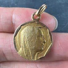 Load image into Gallery viewer, French Religious Virgin Mary 18K Yellow Gold Charm Pendant