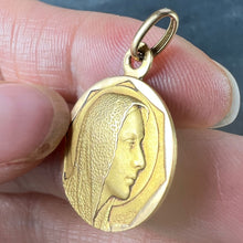 Load image into Gallery viewer, French Religious Virgin Mary 18K Yellow Gold Charm Pendant