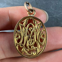 Load image into Gallery viewer, Antique French 18K Yellow Gold OM/MO Initials Monogram Charm Pendant
