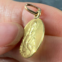 Load image into Gallery viewer, French Sacred Heart Madonna and Child 18K Yellow Gold Medal Pendant