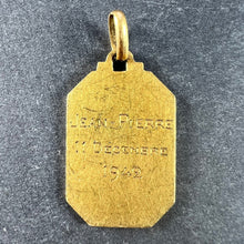 Load image into Gallery viewer, French Saint John the Baptist Jean 18K Yellow Gold Charm Pendant