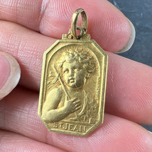 Load image into Gallery viewer, French Saint John the Baptist Jean 18K Yellow Gold Charm Pendant