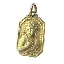 Load image into Gallery viewer, French Saint John the Baptist Jean 18K Yellow Gold Charm Pendant