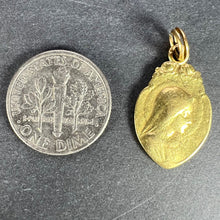 Load image into Gallery viewer, French Religious Virgin Mary 18K Yellow Gold Medal Pendant