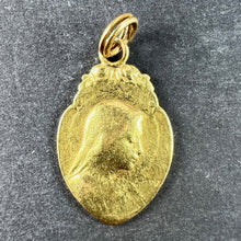 Load image into Gallery viewer, French Religious Virgin Mary 18K Yellow Gold Medal Pendant