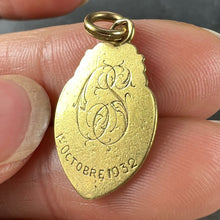 Load image into Gallery viewer, French Religious Virgin Mary 18K Yellow Gold Medal Pendant