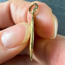 Load image into Gallery viewer, French St Therese 18K Yellow Gold Religious Medal Pendant