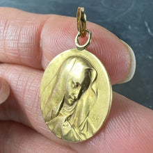 Load image into Gallery viewer, French Religious Virgin Mary 18K Yellow Gold Medal Pendant