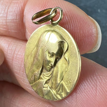 Load image into Gallery viewer, French Religious Virgin Mary 18K Yellow Gold Medal Pendant