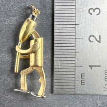 Load image into Gallery viewer, Piper Musician Cartoon Character 18K Yellow White Gold Charm Pendant