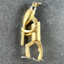 Load image into Gallery viewer, Piper Musician Cartoon Character 18K Yellow White Gold Charm Pendant