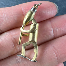 Load image into Gallery viewer, Piper Musician Cartoon Character 18K Yellow White Gold Charm Pendant