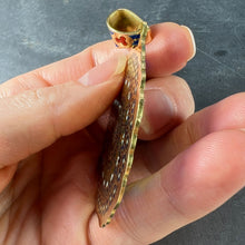 Load image into Gallery viewer, Notre Dame Paris Rose Window Plique A Jour Enamel 18K Yellow Gold Pendant Medal