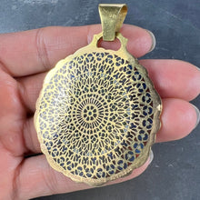 Load image into Gallery viewer, Notre Dame Paris Rose Window Plique A Jour Enamel 18K Yellow Gold Pendant Medal