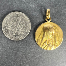 Load image into Gallery viewer, French Religious Virgin Mary 18K Yellow Gold Medal Pendant