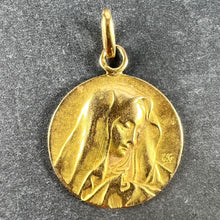 Load image into Gallery viewer, French Religious Virgin Mary 18K Yellow Gold Medal Pendant