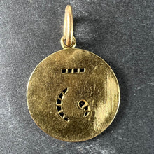 Load image into Gallery viewer, Lucky 'Number 3' Baguette Cut Ruby 18K Yellow Gold Good Luck Charm Pendant