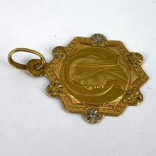 Load image into Gallery viewer, French Virgin Mary 18K Yellow White Gold Medal Charm Pendant