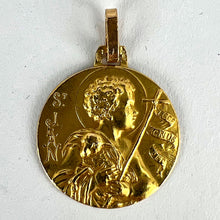 Load image into Gallery viewer, French Saint John the Baptist Jean 18K Yellow Gold Medal Pendant