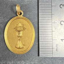 Load image into Gallery viewer, French First Communion 18K Yellow Gold Medal Pendant