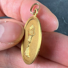 Load image into Gallery viewer, French First Communion 18K Yellow Gold Medal Pendant
