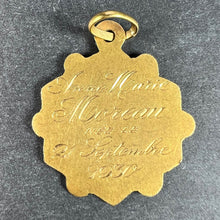 Load image into Gallery viewer, French Virgin Mary 18K Yellow White Gold Medal Charm Pendant