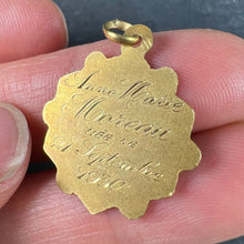 Load image into Gallery viewer, French Virgin Mary 18K Yellow White Gold Medal Charm Pendant