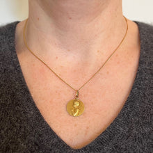 Load image into Gallery viewer, French Tairac Saint John the Baptist Jean 18K Yellow Gold Charm Pendant