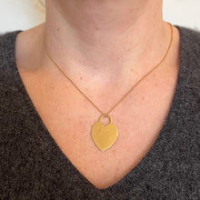 Load image into Gallery viewer, French Love Heart 18K Yellow Gold Pendant