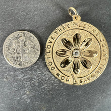 Load image into Gallery viewer, Merrin Let Me Count The Ways Daisy 14K Yellow Gold Diamond Love Pendant