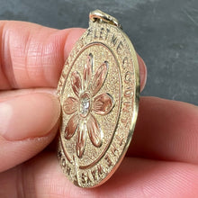 Load image into Gallery viewer, Merrin Let Me Count The Ways Daisy 14K Yellow Gold Diamond Love Pendant