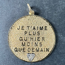 Load image into Gallery viewer, Merrin More Than Yesterday Diamond Heart 14K Yellow Gold Love Charm Pendant