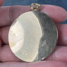 Load image into Gallery viewer, Large Italian Queen Nefertiti Bust 18K Yellow Gold Charm Pendant