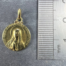 Load image into Gallery viewer, French Becker Virgin Mary 18K Yellow Gold Charm Pendant