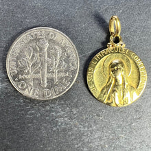 Load image into Gallery viewer, French Becker Virgin Mary 18K Yellow Gold Charm Pendant