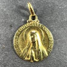 Load image into Gallery viewer, French Becker Virgin Mary 18K Yellow Gold Charm Pendant