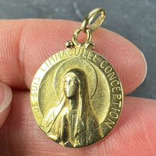 Load image into Gallery viewer, French Becker Virgin Mary 18K Yellow Gold Charm Pendant