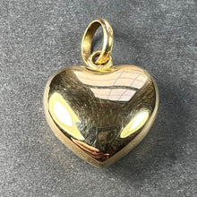 Load image into Gallery viewer, 18K Yellow Gold Puffy Love Heart Charm Pendant