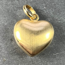 Load image into Gallery viewer, 18K Yellow Gold Puffy Love Heart Charm Pendant