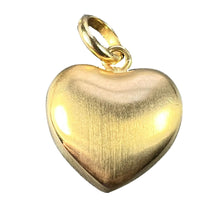 Load image into Gallery viewer, 18K Yellow Gold Puffy Love Heart Charm Pendant