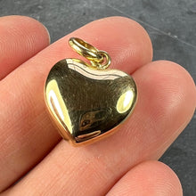 Load image into Gallery viewer, 18K Yellow Gold Puffy Love Heart Charm Pendant
