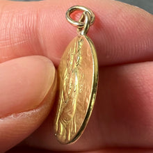 Load image into Gallery viewer, French OBC Saint Christopher Lightning Strike 18K Yellow Gold Pendant Medal