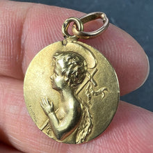 Load image into Gallery viewer, French Tairac Saint John the Baptist Jean 18K Yellow Gold Charm Pendant