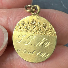 Load image into Gallery viewer, French Tairac Saint John the Baptist Jean 18K Yellow Gold Charm Pendant