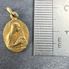 Load image into Gallery viewer, French Vern Madonna and Child 18K Yellow Gold Charm Pendant